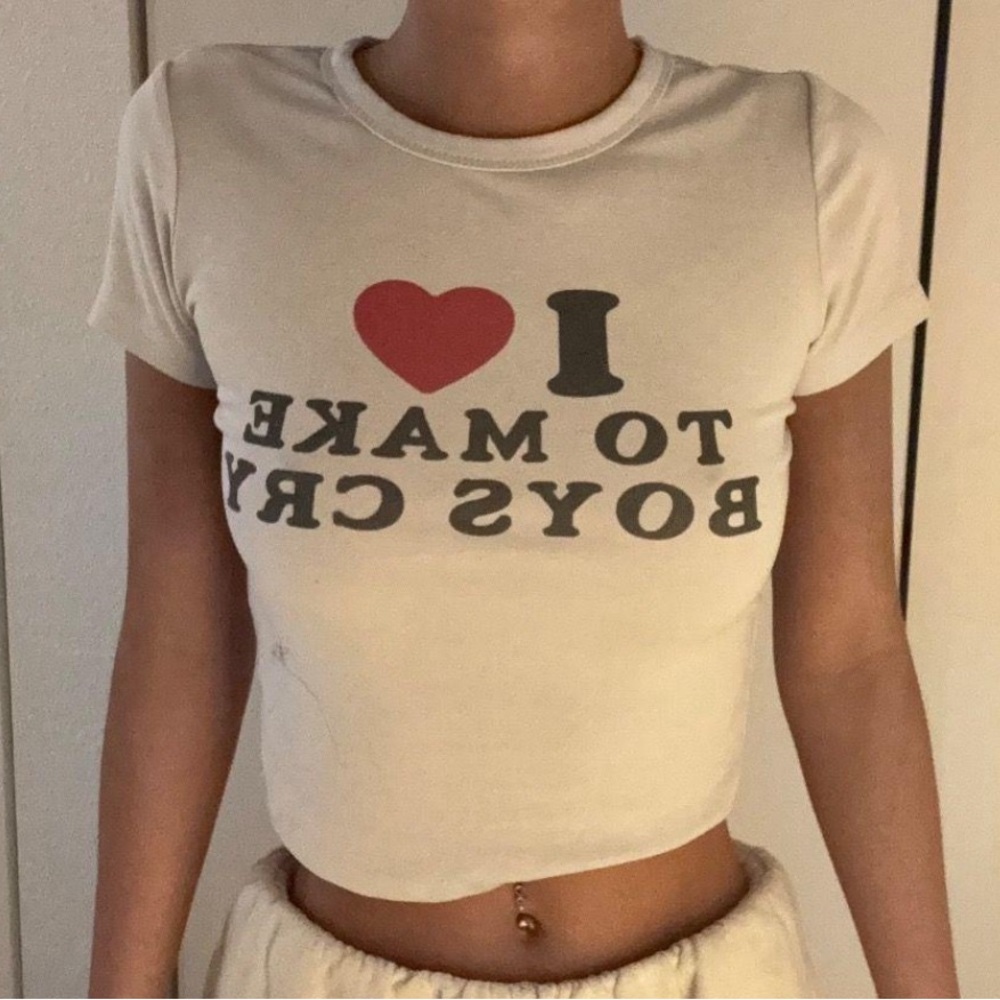 I love to make boys cry funny shirt